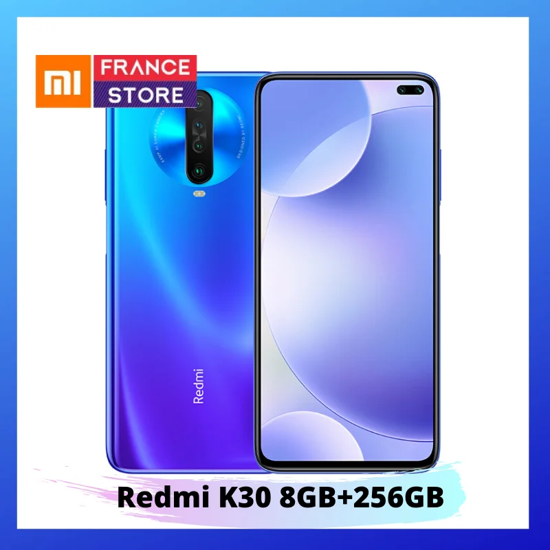 Blue 8GB 256GB Xiaomi Redmi K30 4G серия предпродажный Snapdragon 730G 1201Hz жидкий дисплей NFC ИК-контроль 6,67 “экран 5G серия открытые продажи в - Цвет: Blue 8GB 256GB