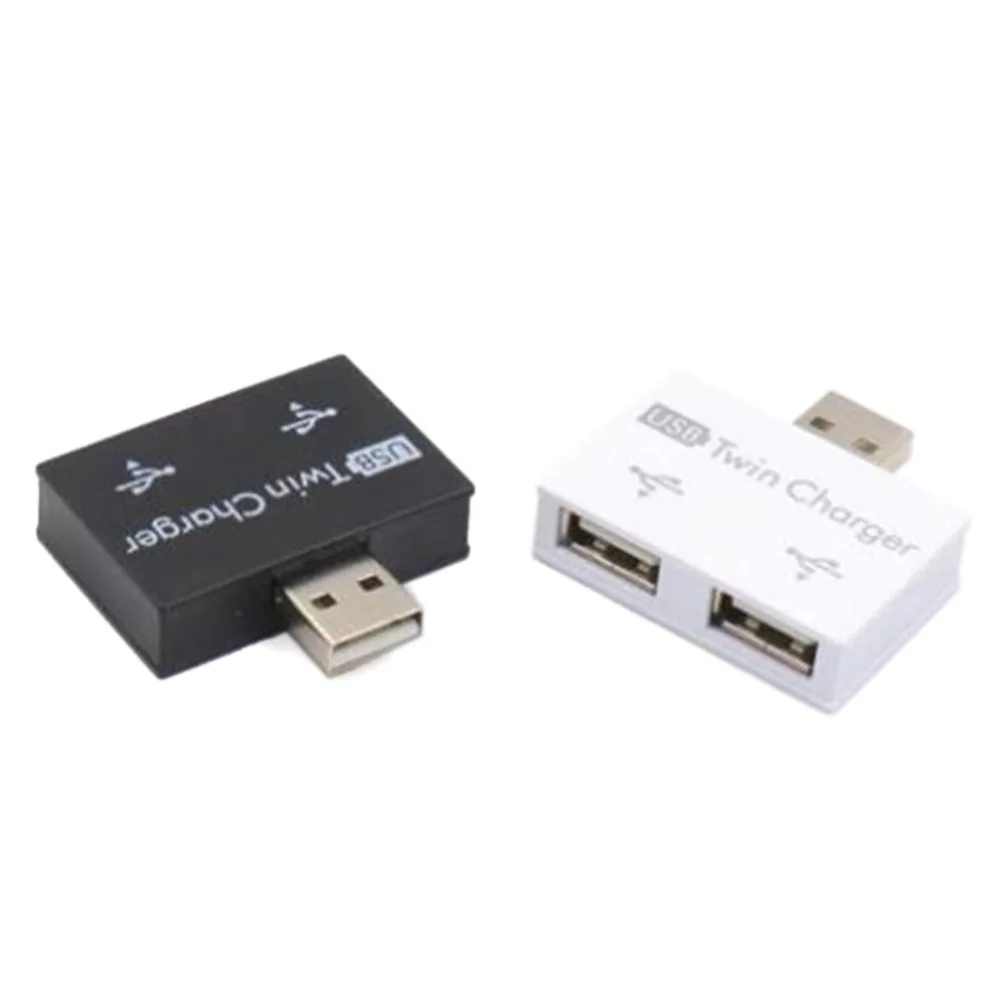 Высококачественный Универсальный мини usb хаб с 2 портами Адаптер зарядного