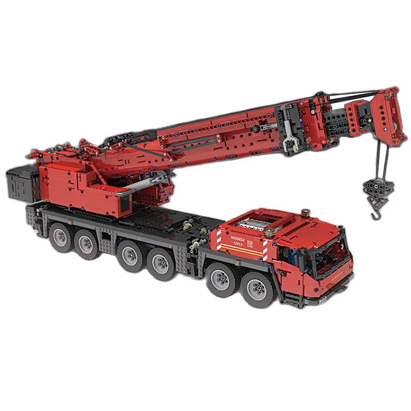 

2021 NEW Building Blocks Mould King 17013 4460pcs The APP RC Motorized Red GMK Crane Model Assembly Kits Bricks Toys Kids Gifts