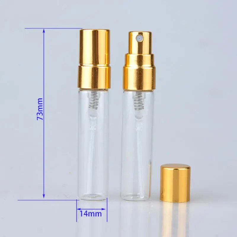 Пустой стеклянный флакон для духов с распылителем и картонными коробками по