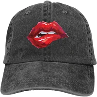 personalized print casual caps sexy biting lips classic baseball cap