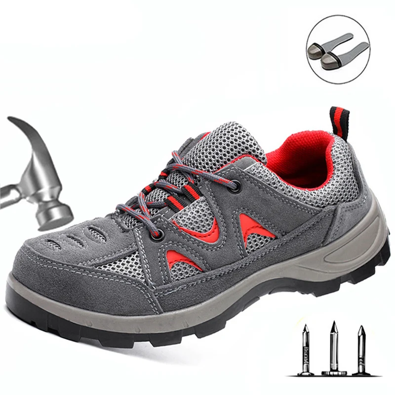 Страхование труда Удобная дышащая обувь для отдыха Рабочая анти прокол