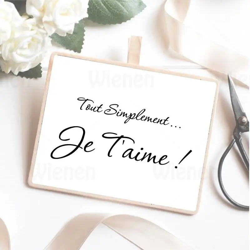 French Inspired Quotes Poster Canvas Painting Modern Minimalist Art Print Romantic Home Decoration Living Room Bedroom | Дом и сад