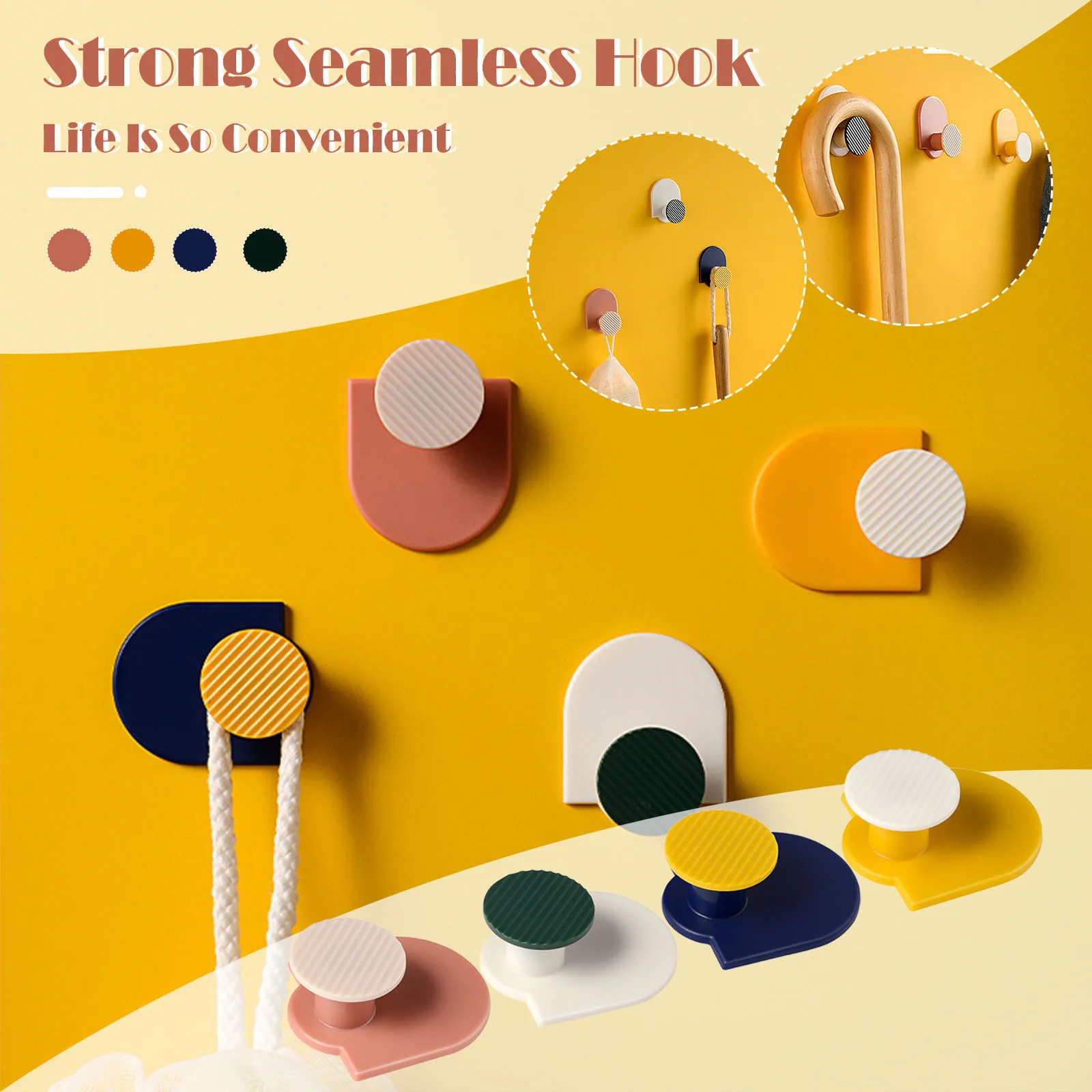 4 шт. Лидер продаж домашний крючок для одежды шляпа висит мощный не оставляющая