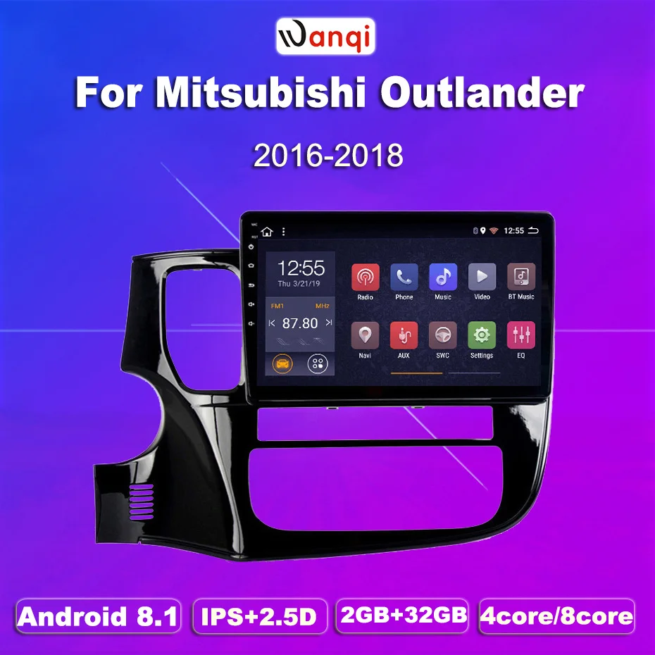 2G ram 32G rom 10 1 дюймов Android 8 для Mitsubishi Outlander 2013 2018 Автомобильная dvd навигационная