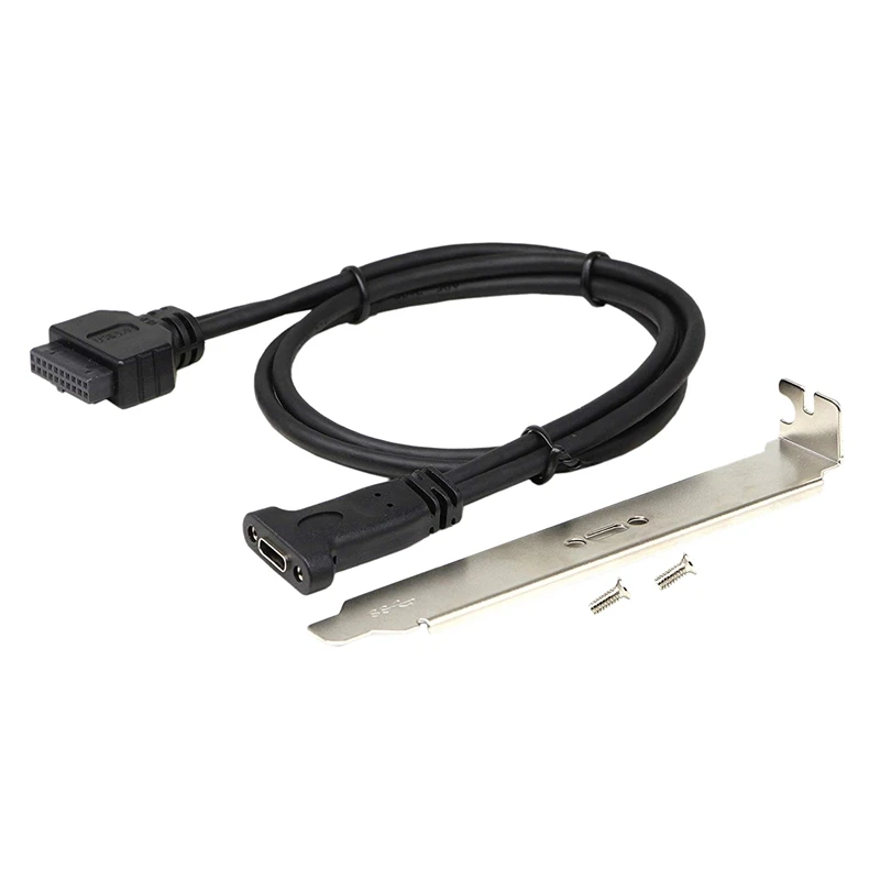 Фото USB 3 0 20 Pin к C Передняя панель кабель заголовка гнездо Type гнездовой панели
