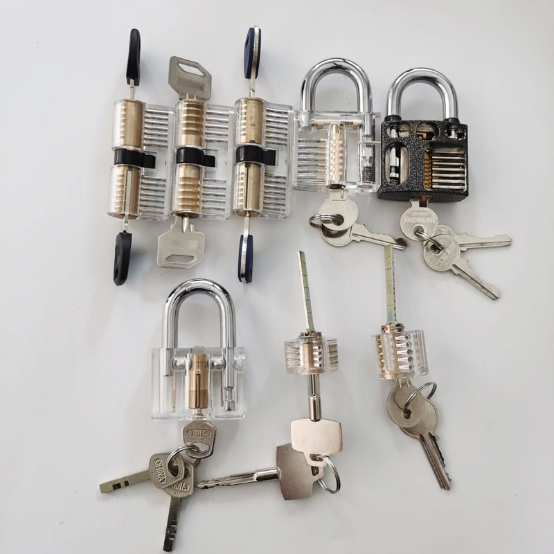 8 шт Cutaway внутренний вид практика замки замок Палочки инструменты сле Инструменты