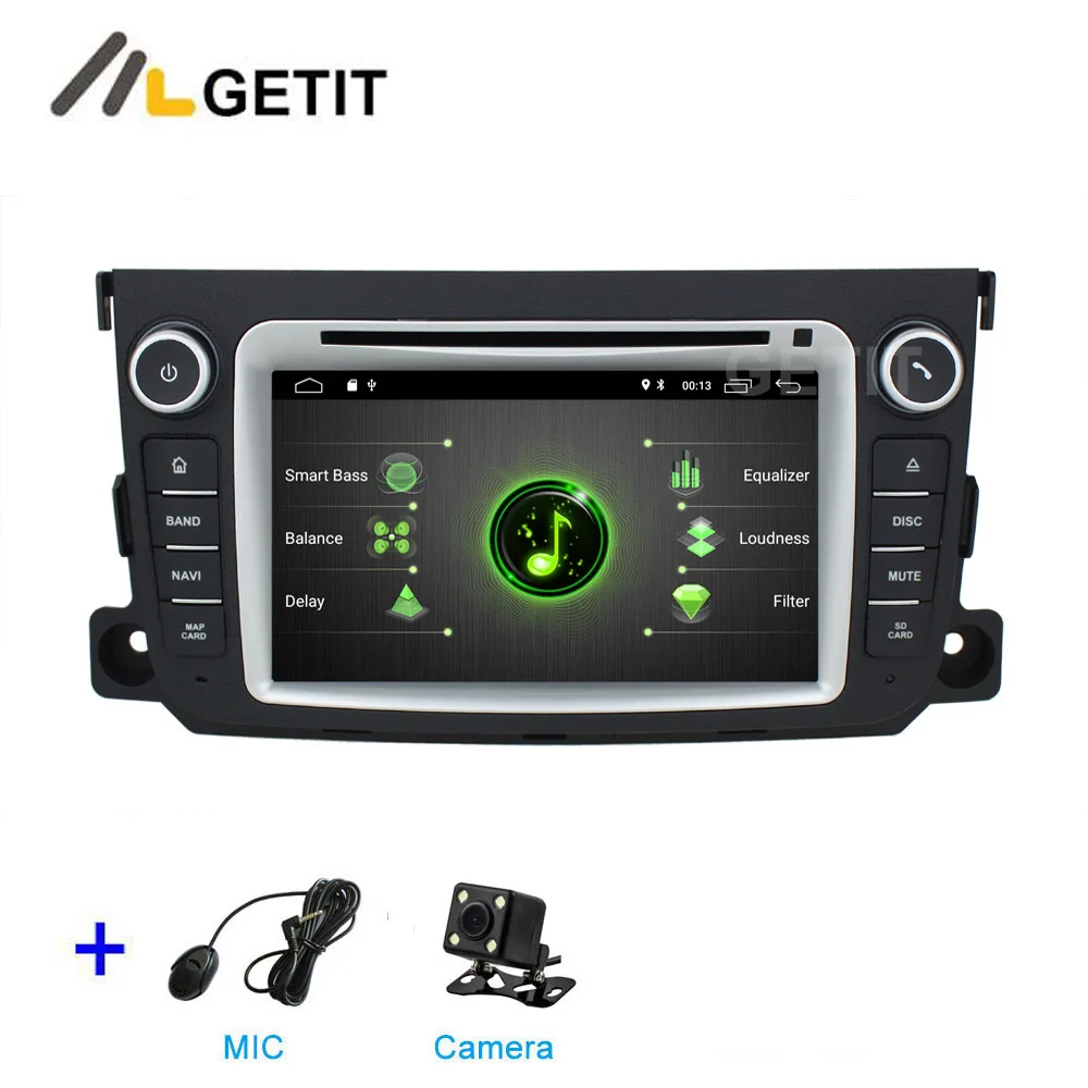 DSP 64G PX6 Android 9 Автомобильный DVD стерео плеер gps для Mercedes/Benz Smart Fortwo 2011- с радио BT WiFi - Цвет: DSP 2G CAMERA