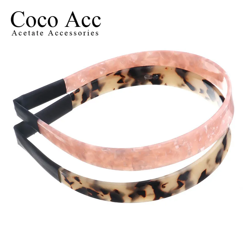 Оптовая продажа обруч для волос из ацетата целлюлозы акриловая черепаховая