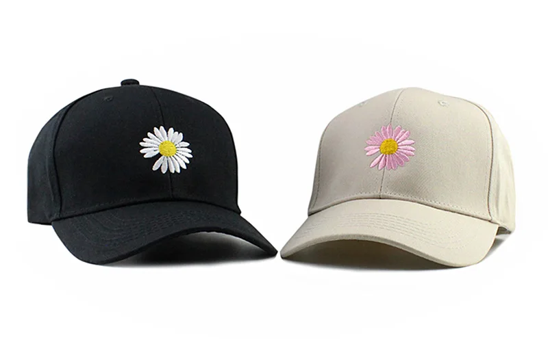 new cotton baseball cap chrysanthemum pattern caps men women Rose embroidery cap outdoor adjustable sports hat EXO GD pmo cap