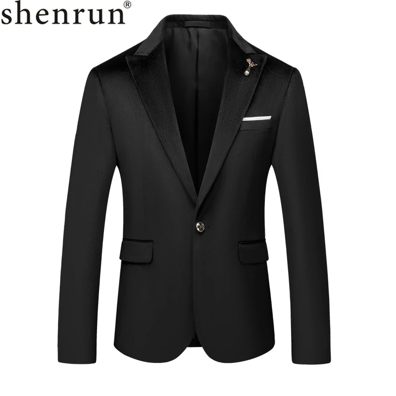 Мужской пиджак Shenrun осенне зимний высококачественный голландский бархатный