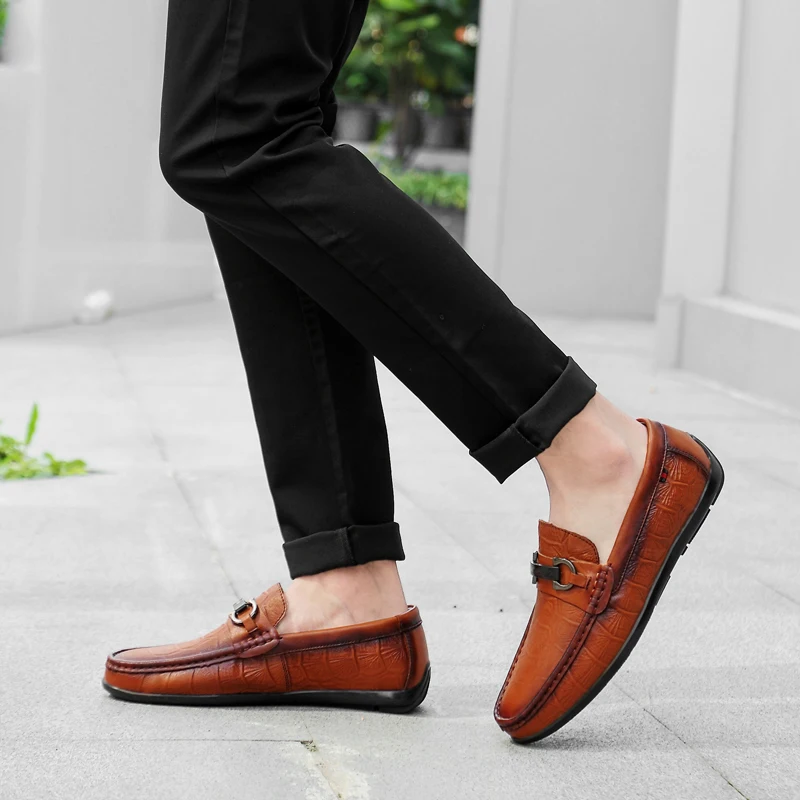 Мужская повседневная обувь высокого качества Летние мужские лоферы из