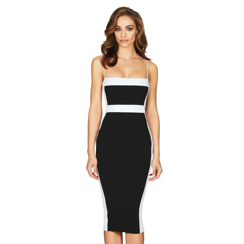 Celebrity Ladies Summer Dresses Women Bandage Dress Spaghetti Strap Sexy Club Fashion Evening Party Vestidos Elegant Clothes | Женская