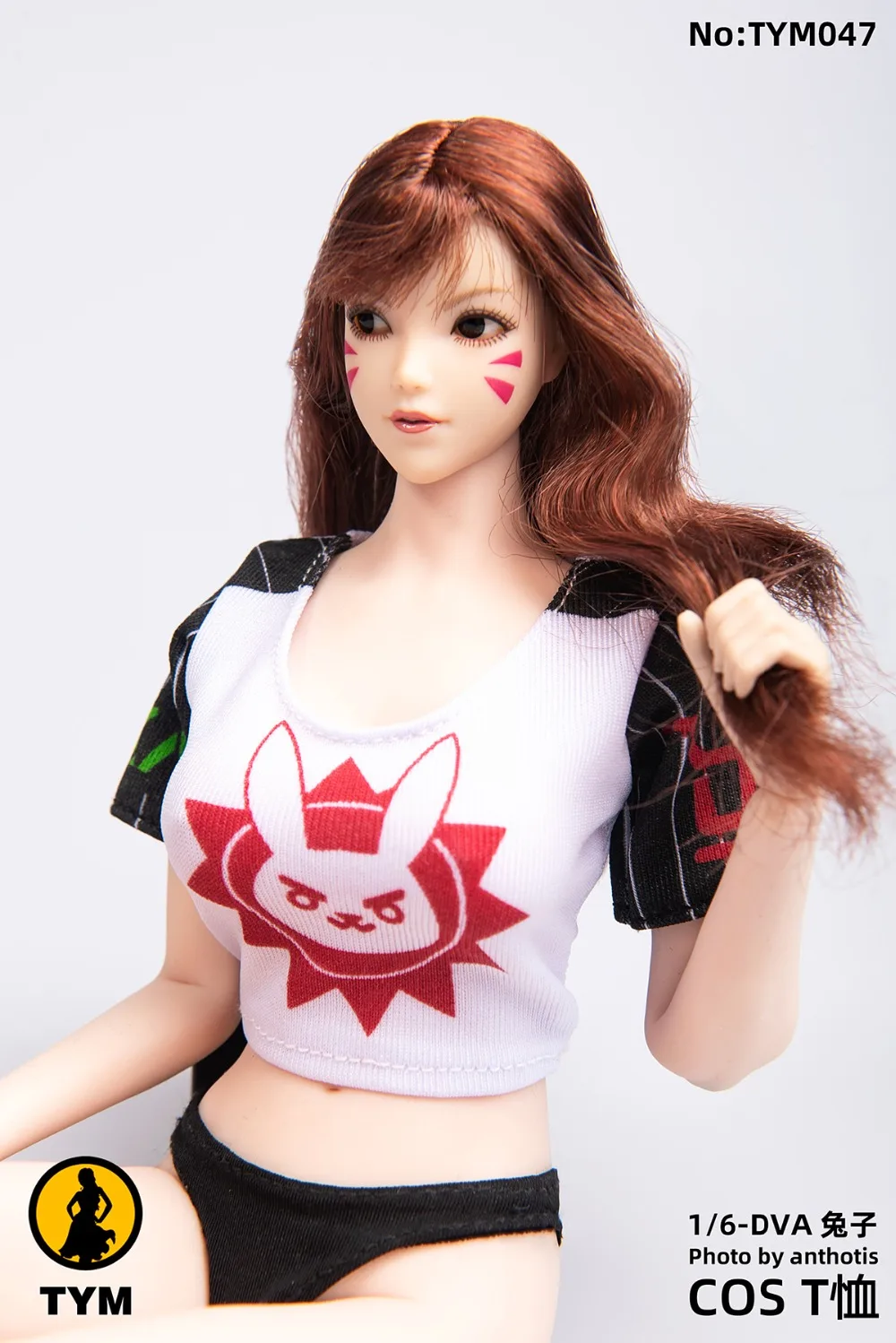 

TYM053 1/6 Scale Sexy Female Figure Clothes Accessory Leather Skirt Black/Red/White Color Model for ph TBL 12'' Body