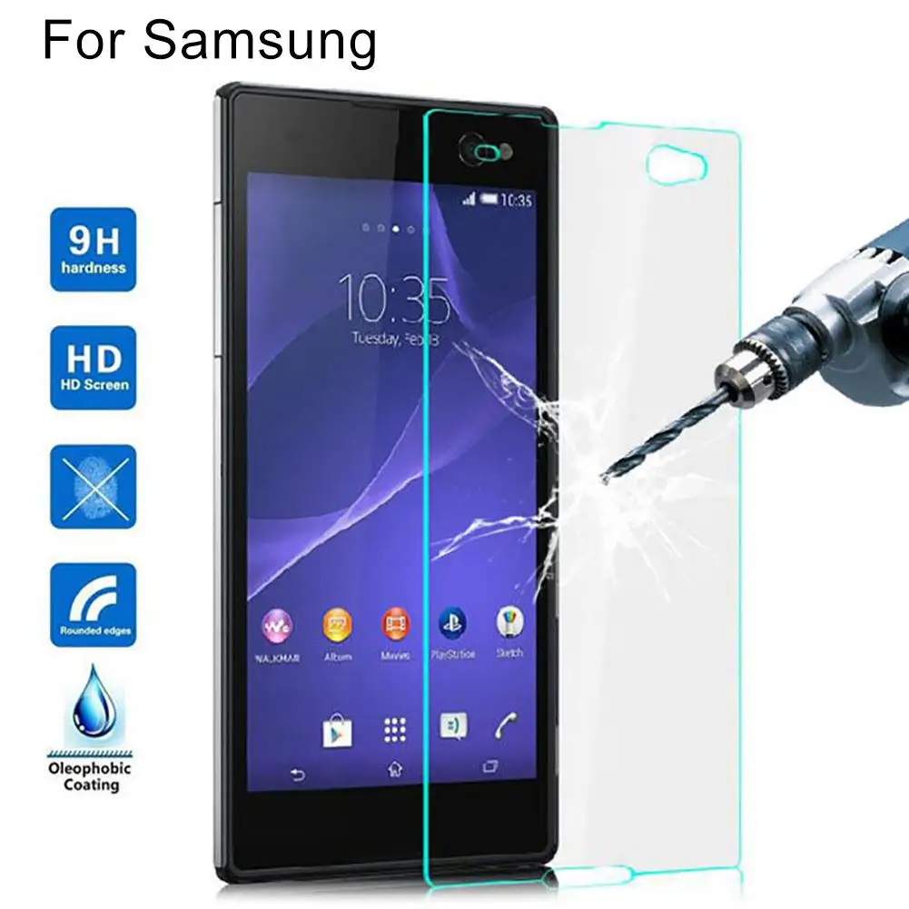 Защитная пленка для экрана из закаленного стекла Samsung Galaxy A5 A3 2017 Note 2 3 4 | Мобильные