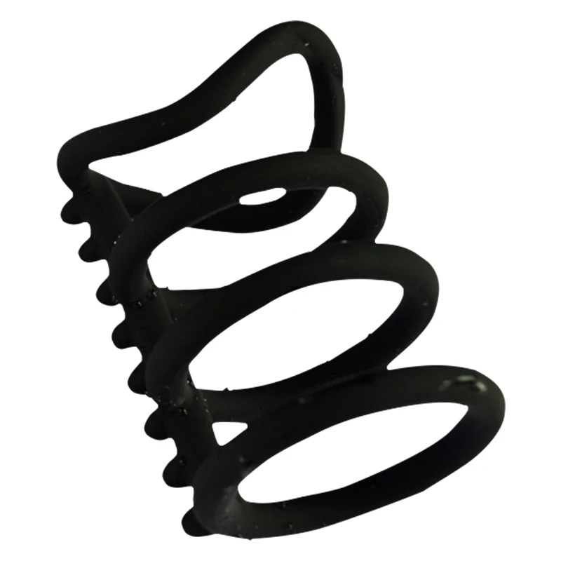 Кольца на пенис 4 в 1 Мужская силиконовая Задержка эякуляции тренажер для