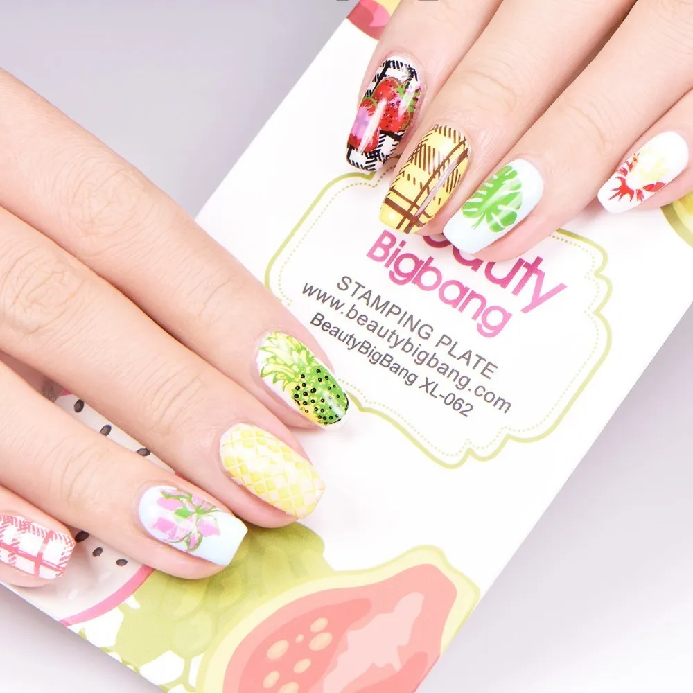 BeautyBigBang 1 шт. штампованные пластины кленовые листья клубника цветок ананас