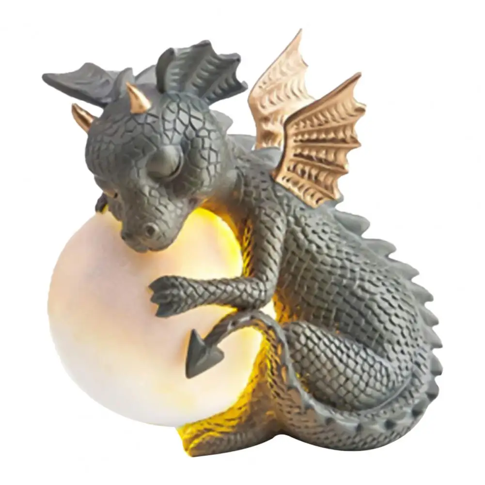 

Statue Model Wide Application Cute Dragon Shape Waterproof Eye-catching Easy to Carry Dragon Statue Display for Yard