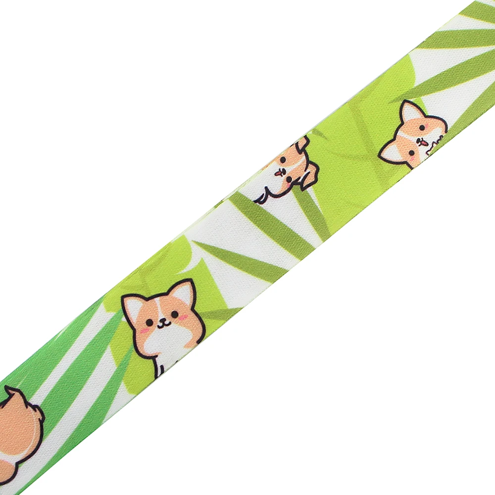 

LX491 Corgi Dog Keychain Neckband Lanyard USB ID Card Badge Holder Mobile Belt Lanyard Mobile Phone Accessories