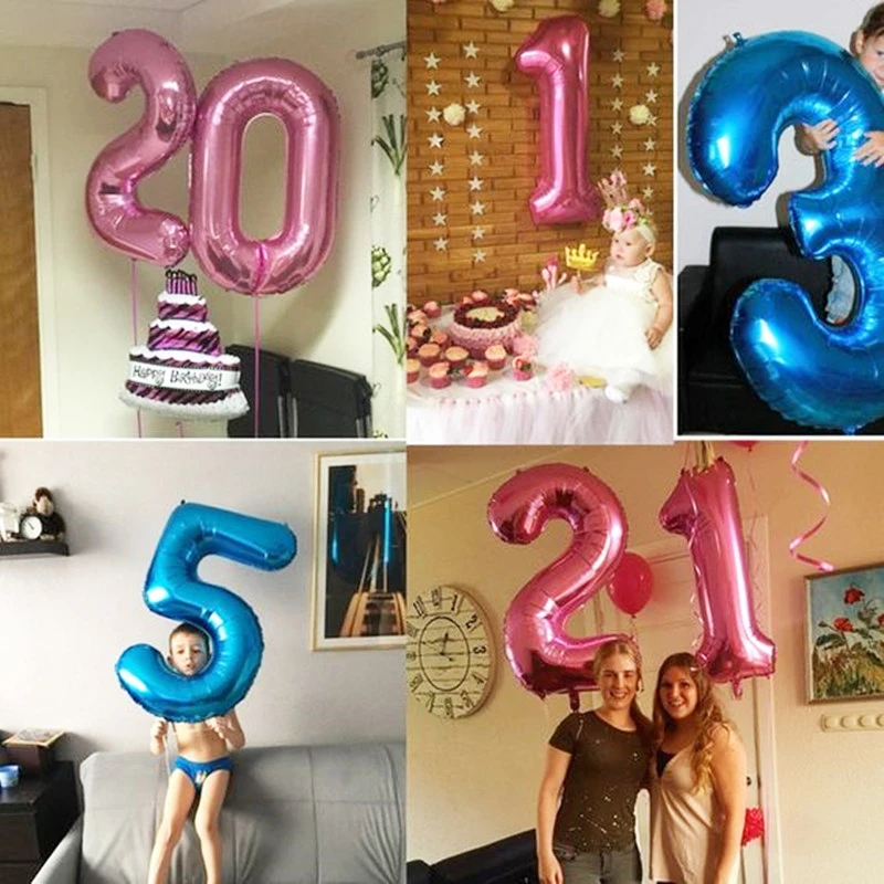 Надувные шары из алюминиевой фольги воздушные гелиевые с большим числом 16 32 40