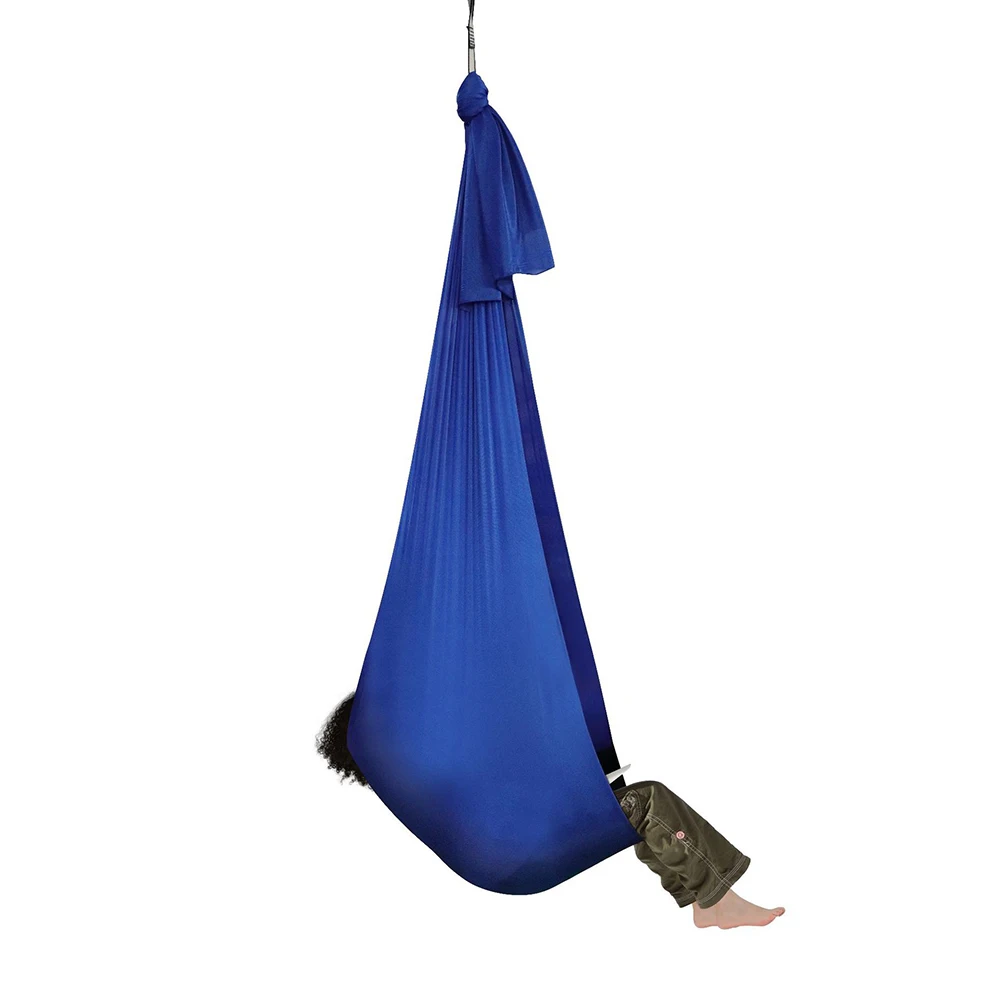 

Kids Nylon Swing Hammock Outdoor Aerial Yoga Cuddle Up Sensory Child Therapy Elastic Swing for Autism ADHD ADD Therapy Chairtoy