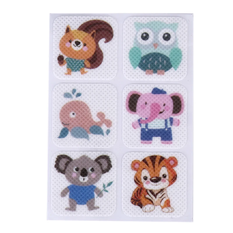 60 шт комаров патч квадратный мультфильм анти москитный репеллент наклейки для