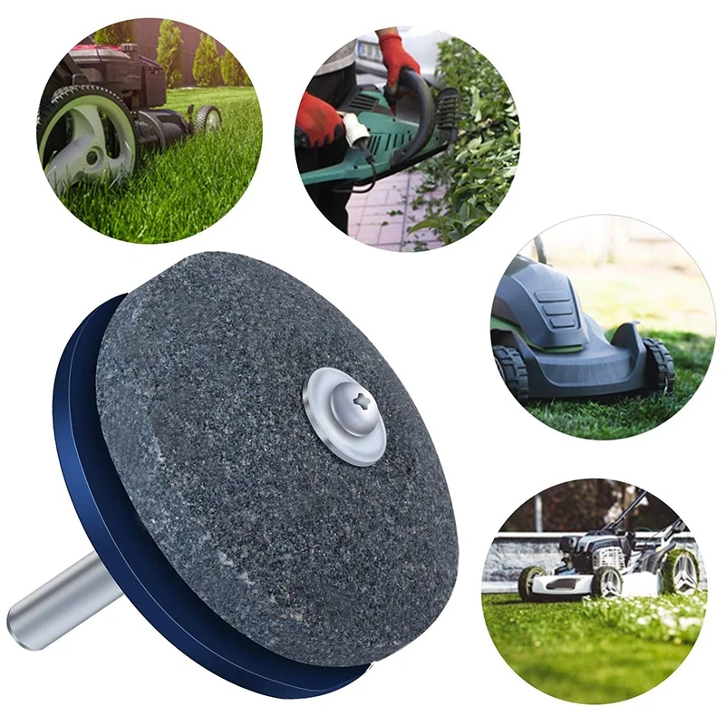 

Retail 6 Pcs Universal Faster Rotary Drill Blade Sharpener for Lawnmower Grinding Tools Garden Tool Parts