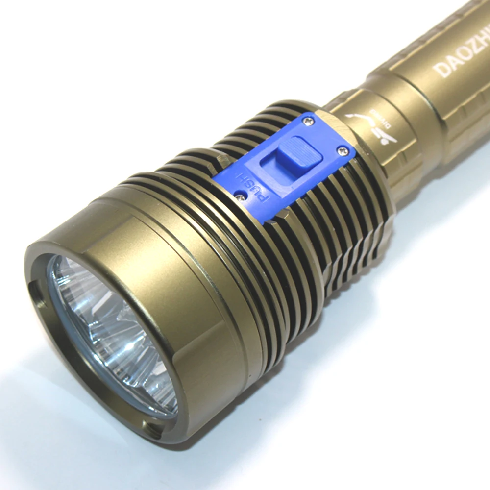 Barato Lúmenes XML L2 Luz LED De Buceo, Linterna De Buceo Bajo El Agua 7000 M 100 Antorcha De Camping, Luz De Pesca Submarina De Alta Potencia