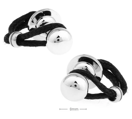 Запонки мужские из латуни веревочные запонки качественный материал золотистый