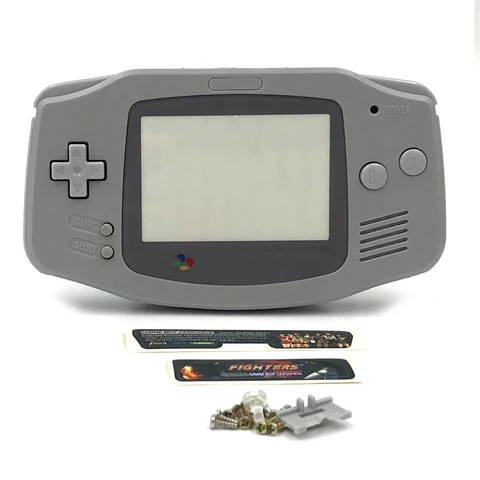 Однотонный чехол для полной крышки сменный комплект для игрового мальчика Advance GBA корпус с резиновыми прокладками