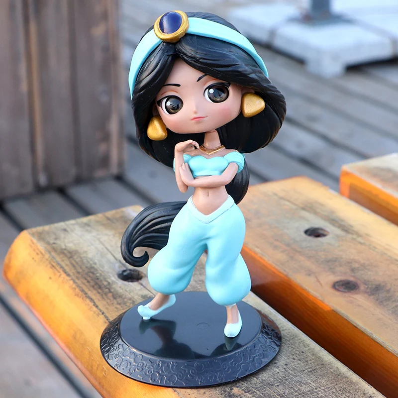 Disney Aladdin Lamp Jasmine Princess Doll  Figure Toys Dolls Children PVC Figurine Model Decoration Collect for kid gift