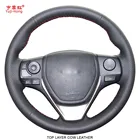 Чехлы из натуральной коровьей кожи на руль автомобиля, чехол для Toyota RAV4 Corolla Auris Isis 2012-2019 Corolla iM 2017-2018 Scion iM