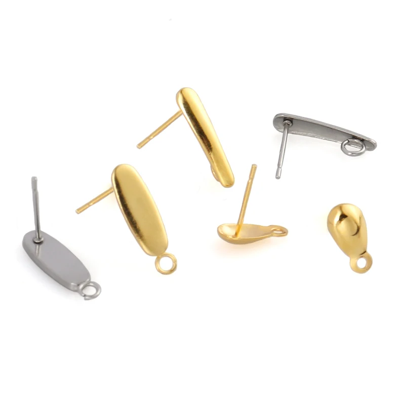 

20pcs/lot stainless steel Gold Charms stamping pendant jewelry making Blank dog tag necklace Wholesale diy pendant supplies