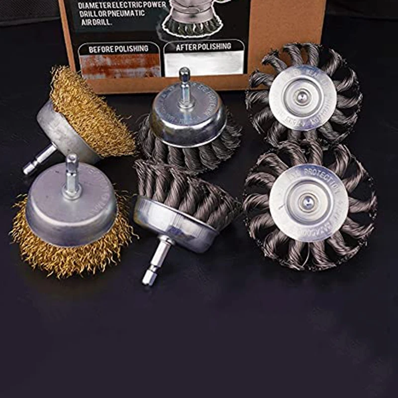 Акция! 6 шт./упаковка щётки для удаления ржавчины/коррозии/краски | Инструменты