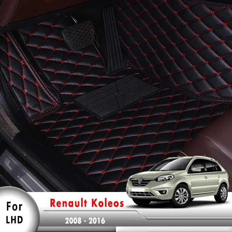 Для Renault Koleos 2016 2015 2014 2013 2012 2011 2010 2009 2008 автомобильные коврики под заказ кожаные