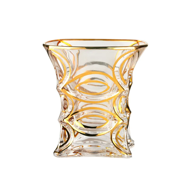 

Set of 2 high quality crystal party whiskey wine glass home party beer drinking glass cups 200831-31