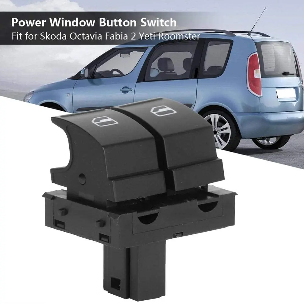 

New Electric Window Switch Driver Side For SKODA FABIA MK2 ROOMSTER 1Z0959858 UK Car Accessories Interior Parts Car Products