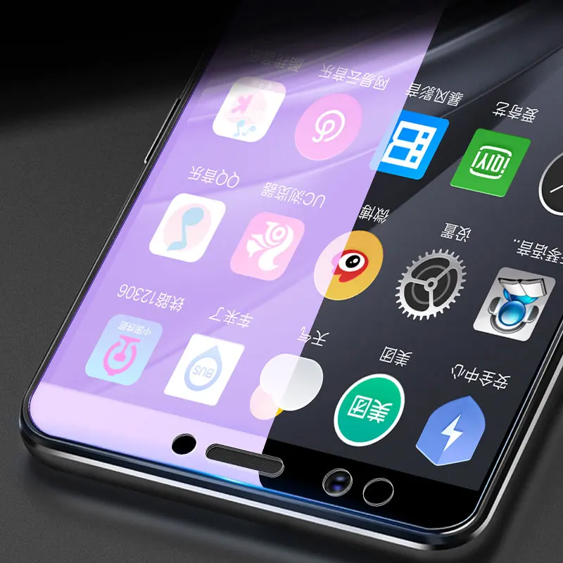IMIDO полноэкранное закаленное стекло с защитой от синего излучения для Huawei Y9 2018 Y7
