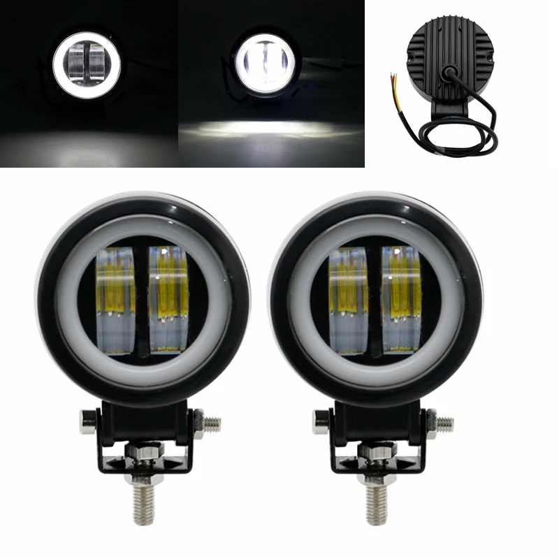 2 шт./1 шт. водонепроницаемый круглый светодиодный светильник &quotглаза ангела&quot