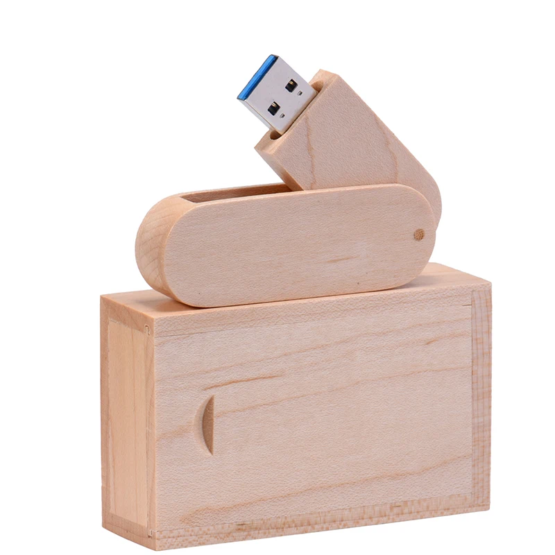 maple with box SHANDIAN деревянный портативный деревянный USB флеш-накопитель, 4 ГБ, 8 ГБ, 16 ГБ, 32 ГБ, 64 ГБ, USB 2,0, карта памяти, u-образный диск, свадебные подарки - Цвет: maple with box