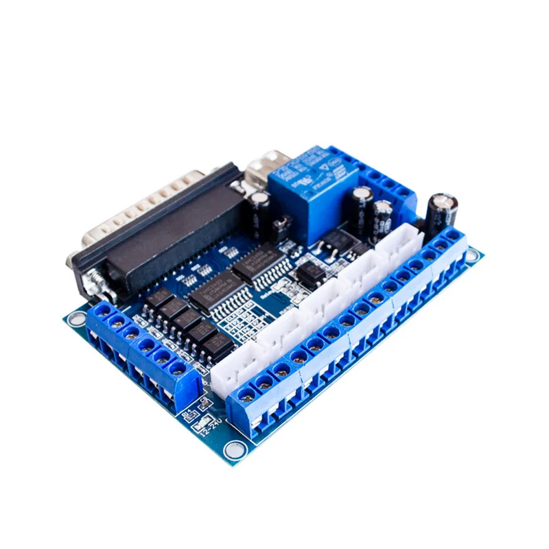CNC 5 Axis Stepper Motor Driver Interface Board With USB Cable Optocoupler Isolation For MACH3 Engraving Machine DIN889 | Обустройство