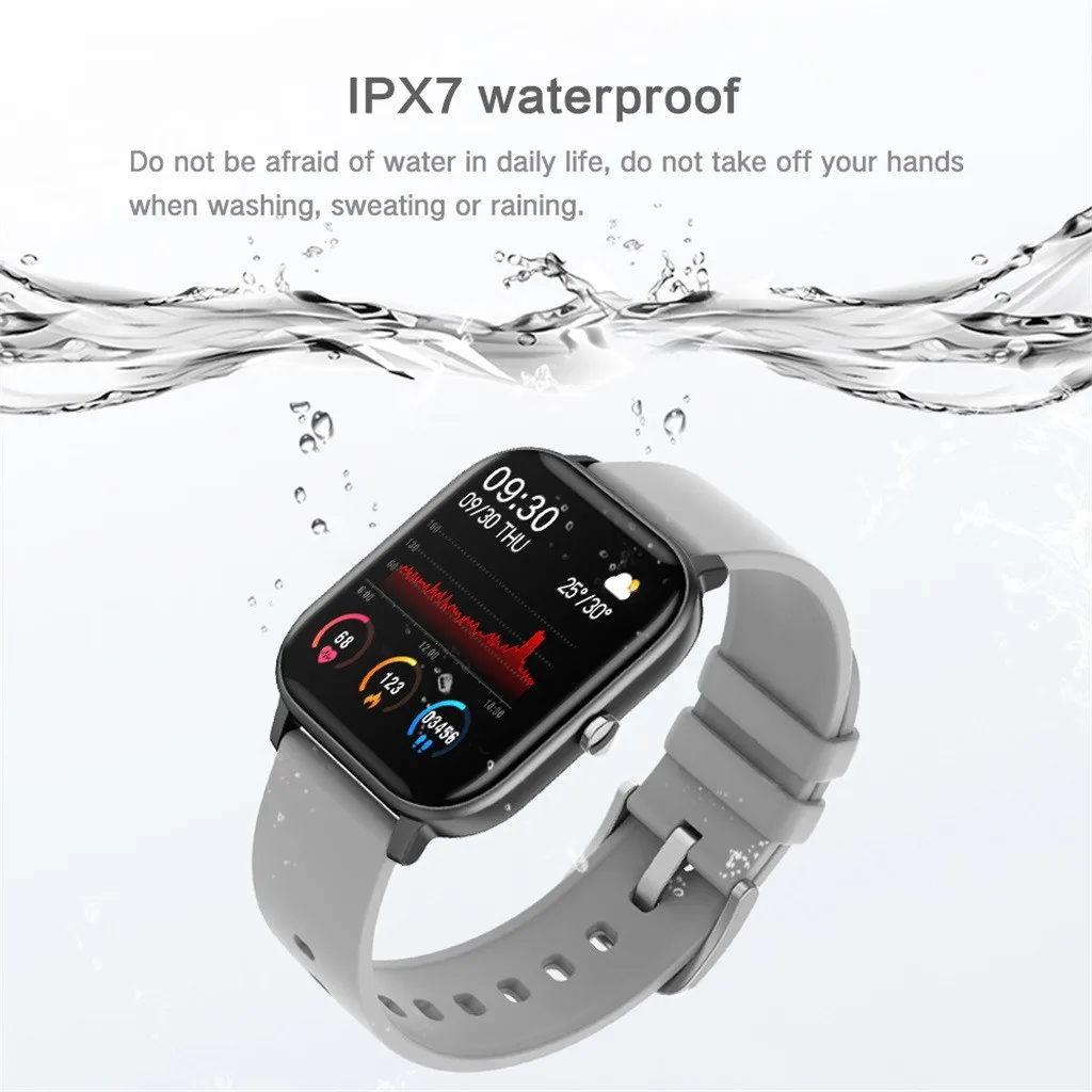 

P8 Full Touch Smart Bracelet Heart Rate And Blood Pressure Monitoring Hd Screen Sports Watch 1.4 Inch Ipx7 Waterproof Watch