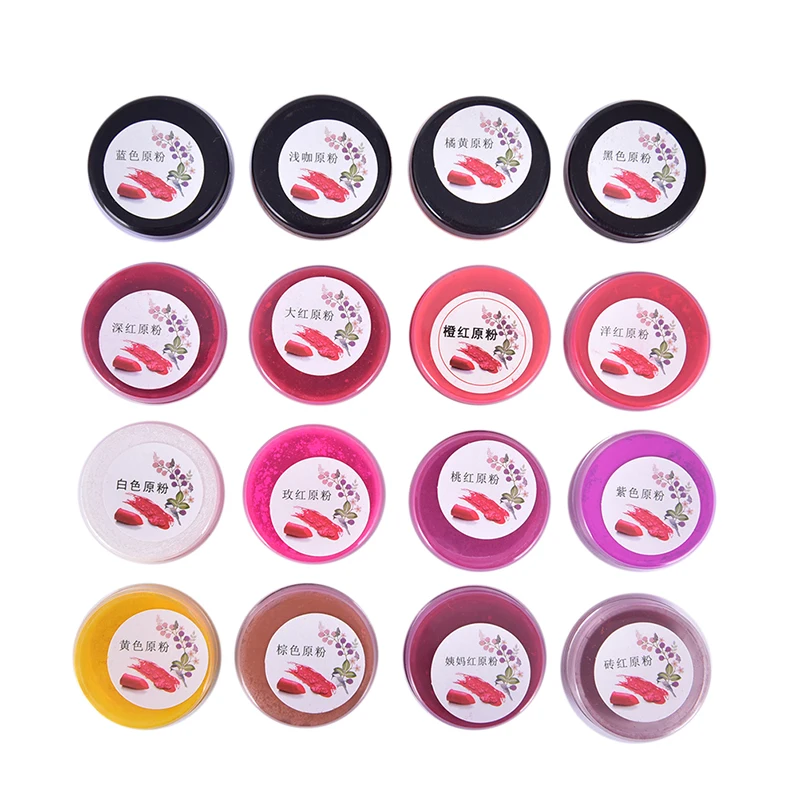 

1g Lipstick Pigment Powder Colorful DIY Lip Gloss Powder Material For DIY Lipgloss Powder Pigment Make Up Tools 16 Colors