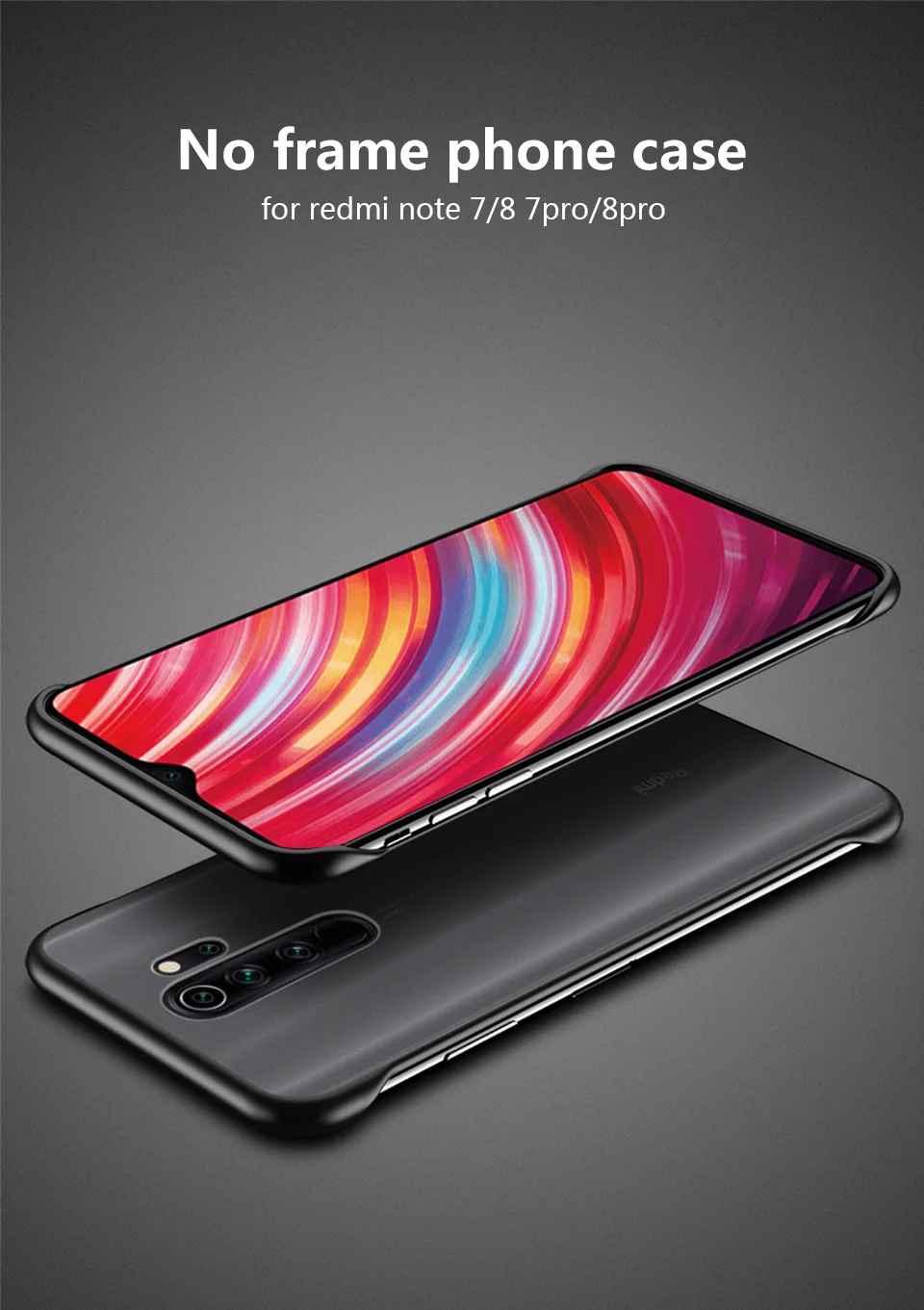 Чехол для телефона Xiaomi Redmi Note 7 8 Pro Чехол без рамки для Redmi 8 8A 7A Note 5 Прозрачный матовый чехол