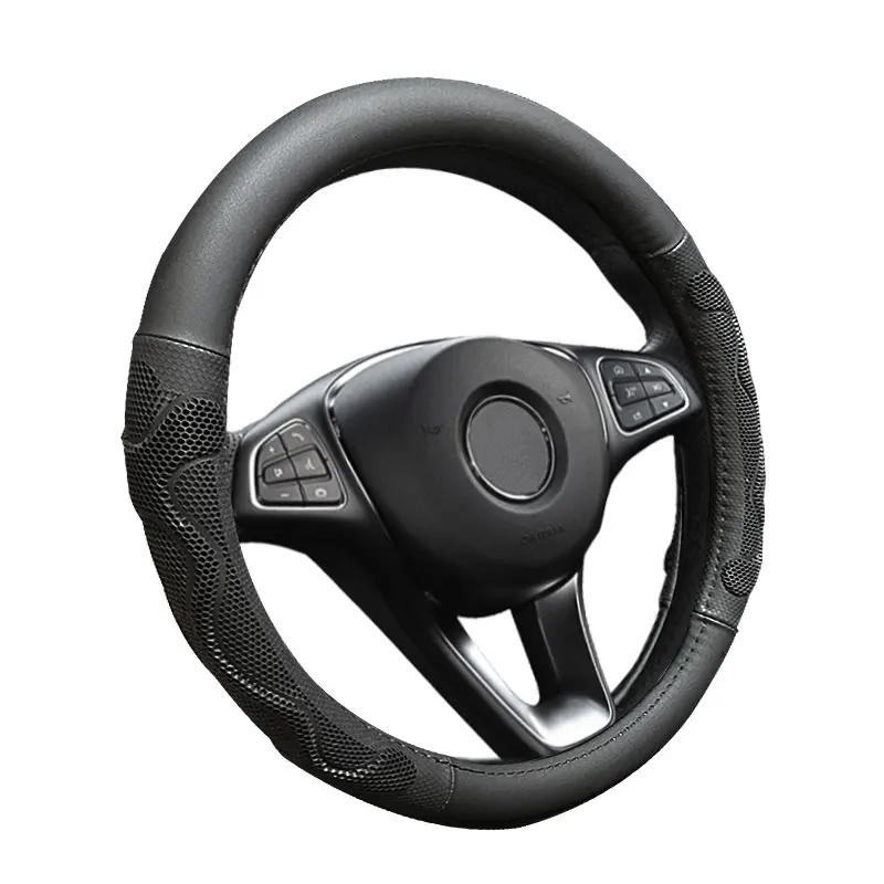 Из искусственной кожи чехол рулевого колеса автомобиля Универсальный