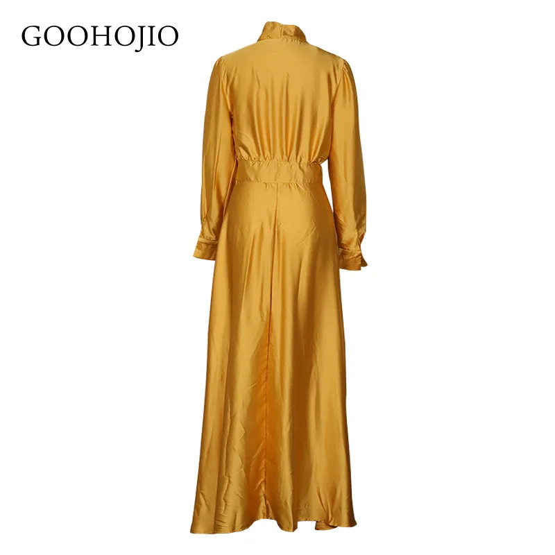 

GOOHOJIO 2021 New Spring and Autumn Profession Dresses for Women Temperament Long Sleeve Women Dress Fashionable Dress Women