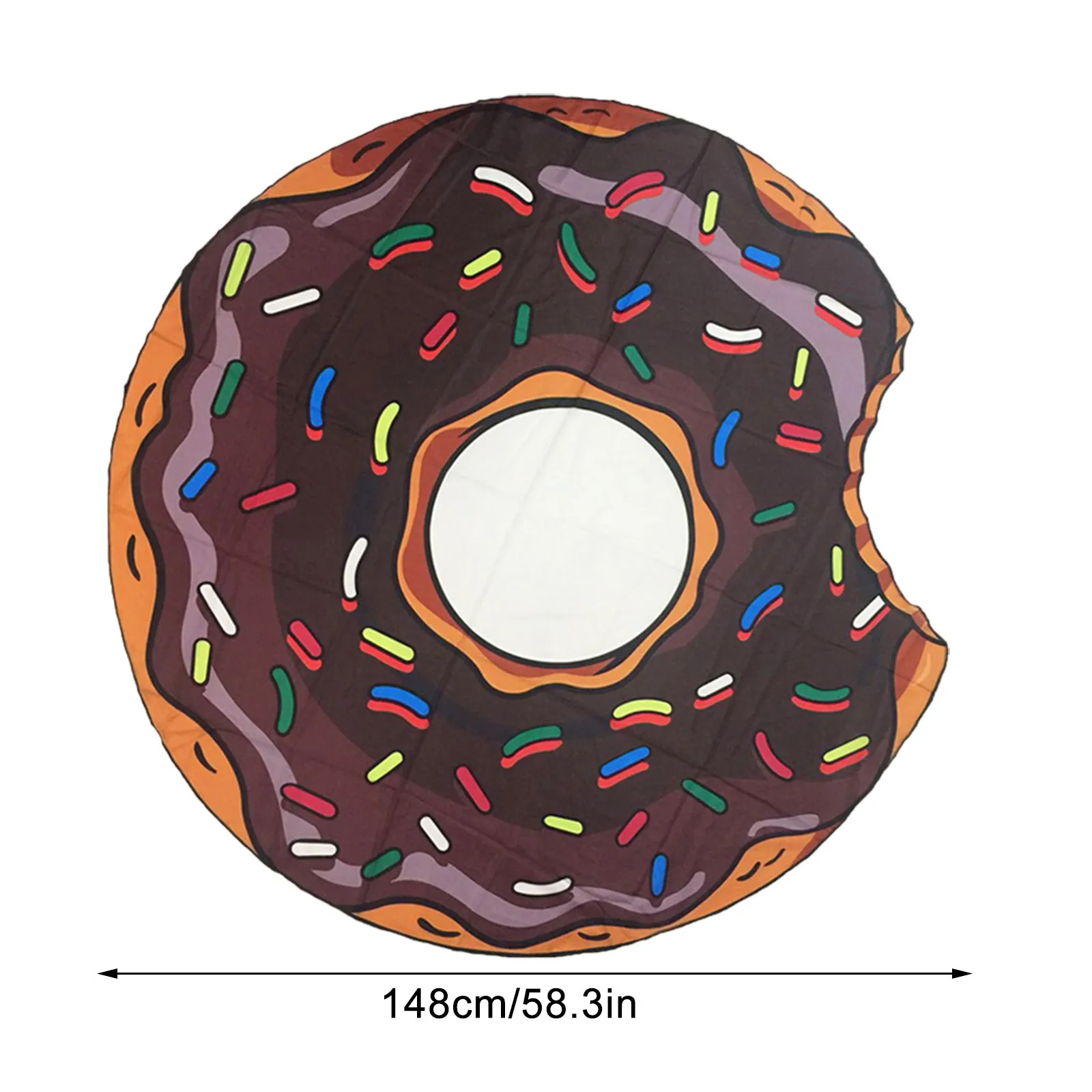 

Round Beach Towel Large Sand Proof Beach Blanket Circle Meditation 58inch Soft And Comfortable High-quality Suitable For Summer