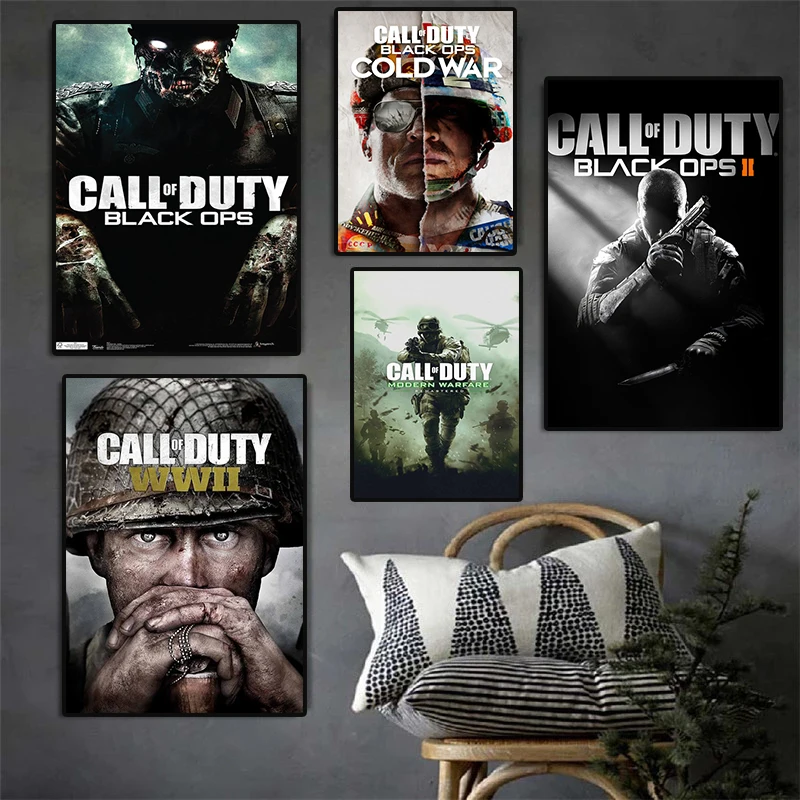 

Game Posters Call of Duty Wall Art Pictures Canvas Painting Abstract Decorative Pictures Pub Bar Game Room Home Decor Cuadros