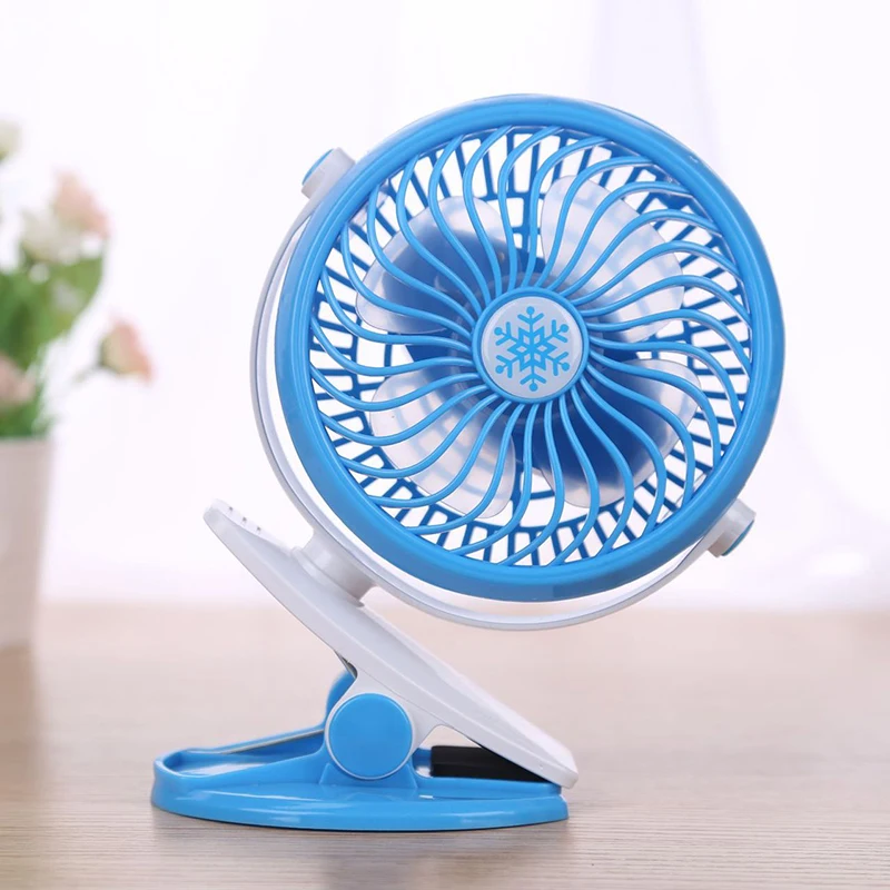 Портативный охлаждающий мини вентилятор Go с USB вращающийся на 360 градусов