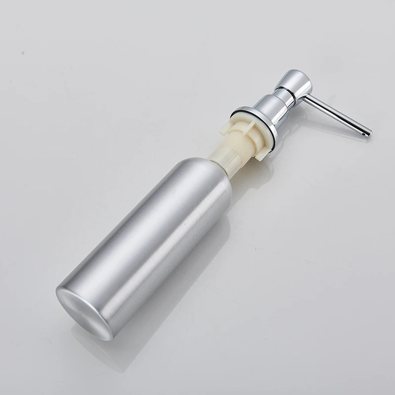 Диспенсер для жидкого мыла Rozin из нержавеющей стали кухонной раковины бесплатная